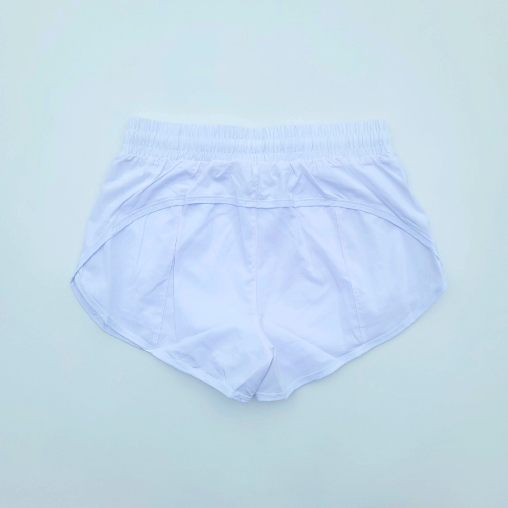 Pedigree FreeRUN High Waist Lined Shorts with Zipper Pockets | White - Picture 3 of 9